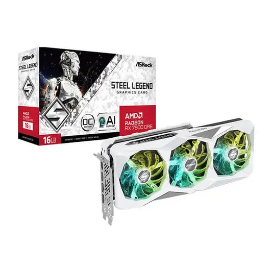 ASRock RX 7900 GRE Steel Legend OC 16GB Graphics Card  Microcenter India
