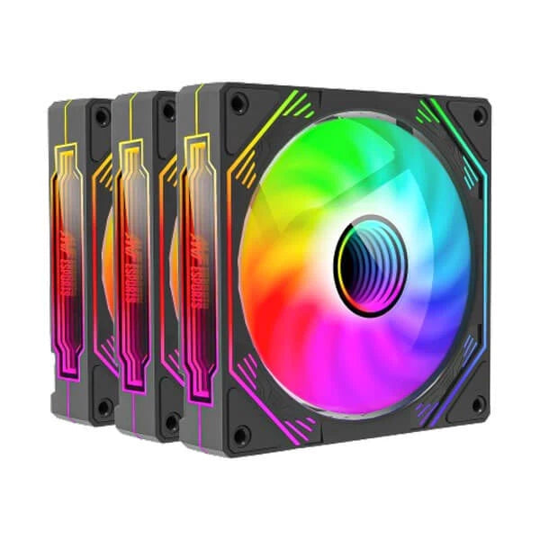 Ant Esports Sciflow ARGB Black Cabinet Fan (Triple Pack)  Microcenter India