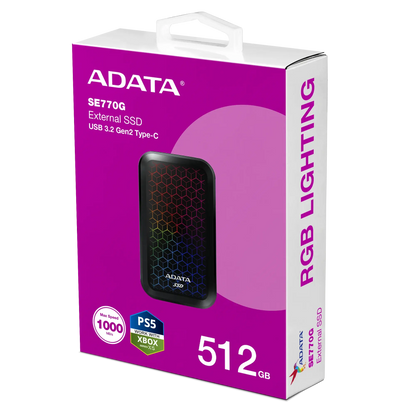 Adata SE770G External 512GB Solid State Drive  Microcenter India
