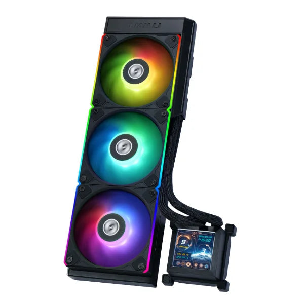 Lian Li Hydroshift LCD 360R AIO CPU Liquid Cooler Black  Microcenter India