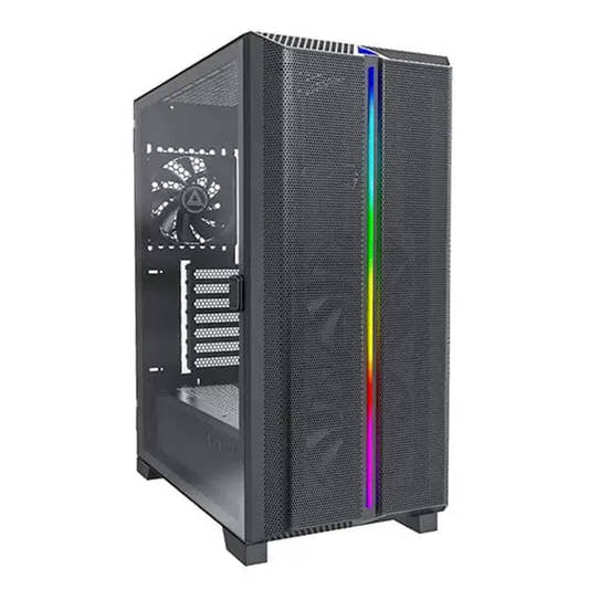 Montech Sky One Lite Mesh ARGB (ATX) Mid Tower Cabinet (Black)  Microcenter India