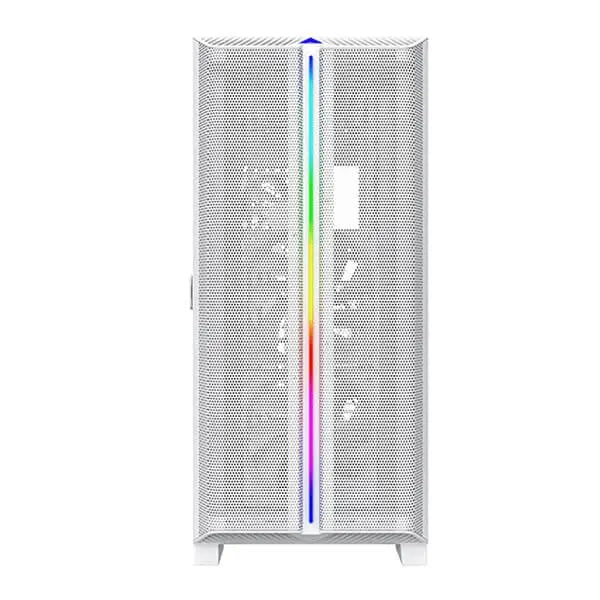 Montech Sky One Lite Mesh ARGB (ATX) Mid Tower Cabinet (White)  Microcenter India
