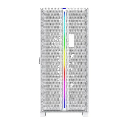 Montech Sky One Lite Mesh ARGB (ATX) Mid Tower Cabinet (White)  Microcenter India