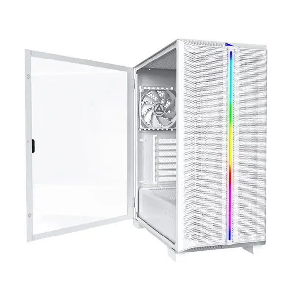 Montech Sky One Lite Mesh ARGB (ATX) Mid Tower Cabinet (White)  Microcenter India