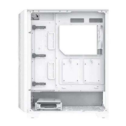 Montech Sky One Lite Mesh ARGB (ATX) Mid Tower Cabinet (White)  Microcenter India