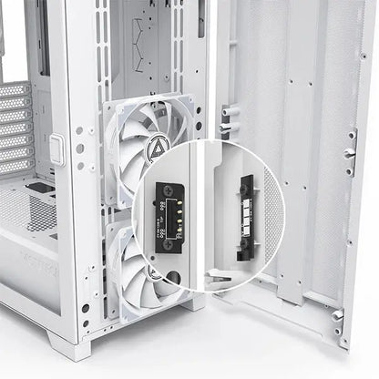 Montech Sky One Lite Mesh ARGB (ATX) Mid Tower Cabinet (White)  Microcenter India