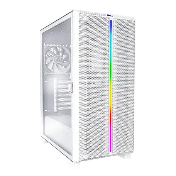Montech Sky One Lite Mesh ARGB (ATX) Mid Tower Cabinet (White)  Microcenter India