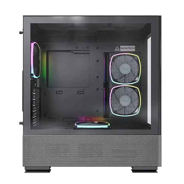 Montech Sky Two ARGB (ATX) Mid Tower Cabinet (Black)  Microcenter India