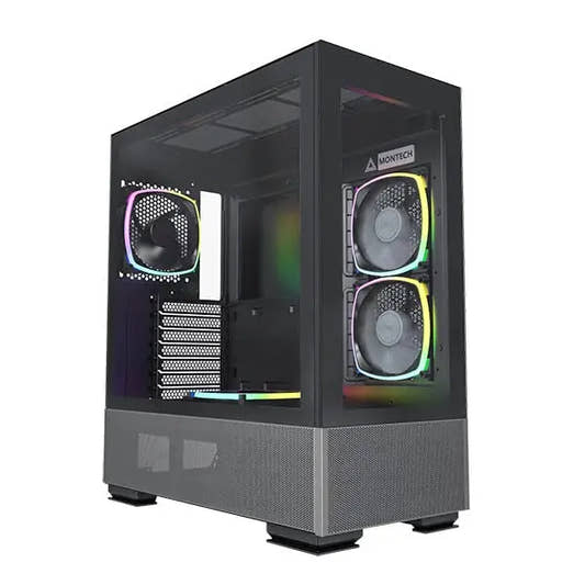 Montech Sky Two ARGB (ATX) Mid Tower Cabinet (Black)  Microcenter India