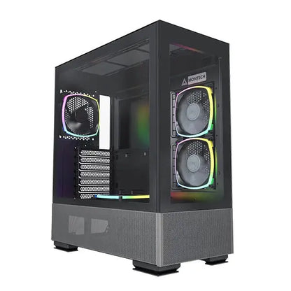 Montech Sky Two ARGB (ATX) Mid Tower Cabinet (Black)  Microcenter India