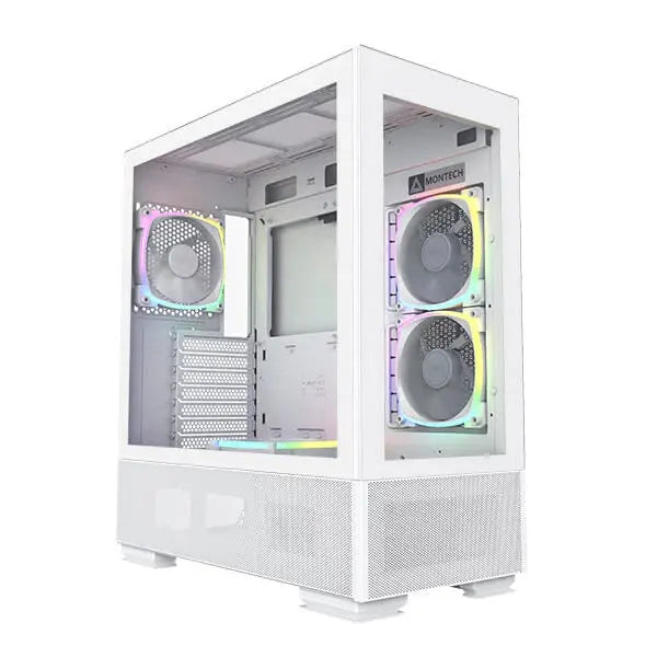 Montech Sky Two ARGB (ATX) Mid Tower Cabinet (White)  Microcenter India