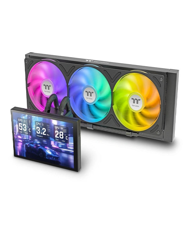 Thermaltake ST360 Ultra ARGB Sync Black 360mm AIO Liquid Cooler - Microcenter India.
