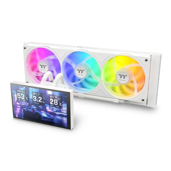 Thermaltake ST360 Ultra ARGB Sync Snow 360mm AIO Liquid Cooler - Microcenter India.
