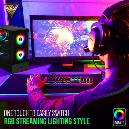 GAMDIAS Talos E3 Black Mid Tower Gaming Cabinet - Microcenter India.