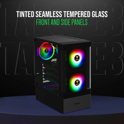 GAMDIAS Talos E3 Black Mid Tower Gaming Cabinet - Microcenter India.