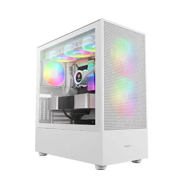 Gamdias Talos E3 Mesh Elite ARGB (E-ATX) Mid Tower Cabinet (White)  Microcenter India