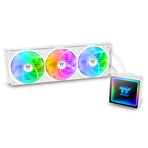 Thermaltake TH360 V3 ARGB Sync Snow Edition 360mm AIO liquid cooler in white