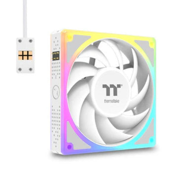 THERMALTAKE Toughfan EX 120 120mm ARGB Sync Cabinet Fan White Triple Pack - Microcenter India.