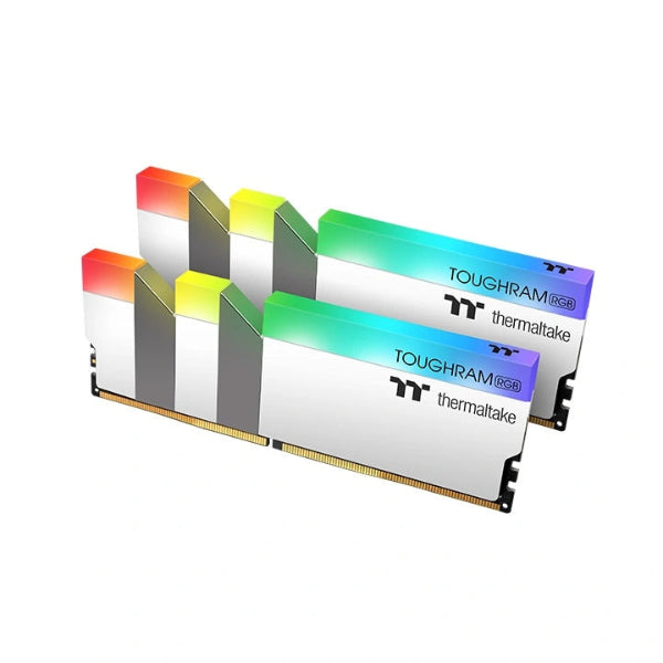 Thermaltake TOUGHRAM DDR4 3200MHz 16GB 2*8GB RGB White RAM - Microcenter India.
