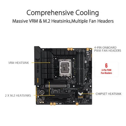 Asus TUF Gaming B760M-Plus D4 Motherboard  Microcenter India
