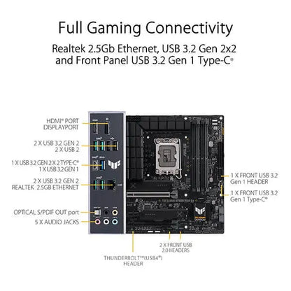 Asus TUF Gaming B760M-Plus D4 Motherboard  Microcenter India