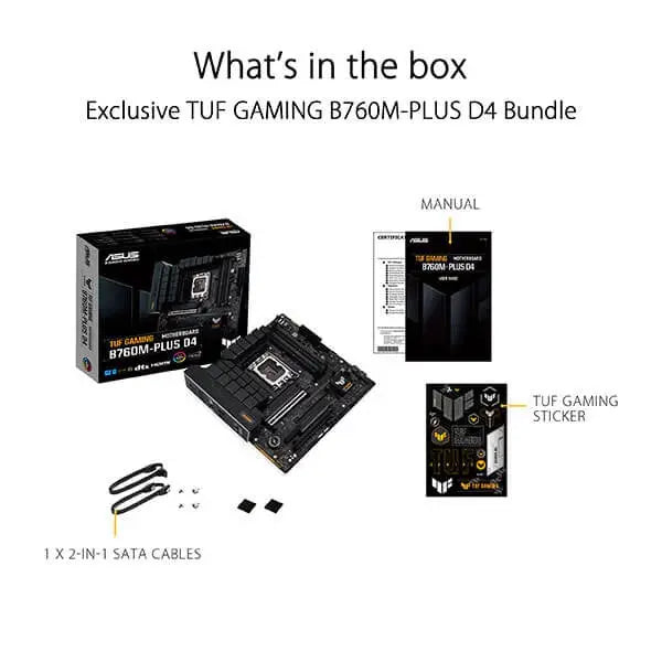 Asus TUF Gaming B760M-Plus D4 Motherboard  Microcenter India