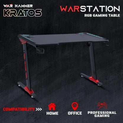 WAR HAMMER Kratos RGB  Gaming Desk - Microcenter India.