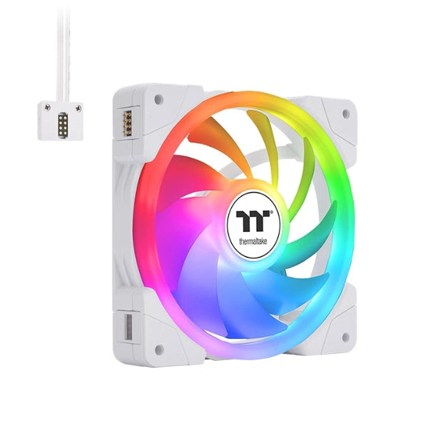 Thermaltake SWAFAN EX12 ARGB Sync PC Cooling Fan White TT Premium Edition 3 Fan Pack - Microcenter India.