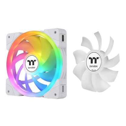 Thermaltake SWAFAN EX12 ARGB Sync PC Cooling Fan White TT Premium Edition 3 Fan Pack - Microcenter India.