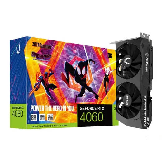 Zotac RTX 4060 OC Spider Man 8GB Graphics Card 