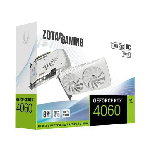 Zotac RTX 4060 Twin Edge OC White Edition 8GB Graphics Card 