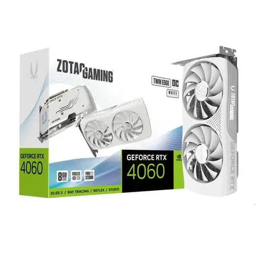 Zotac RTX 4060 Twin Edge OC White Edition 8GB Graphics Card 