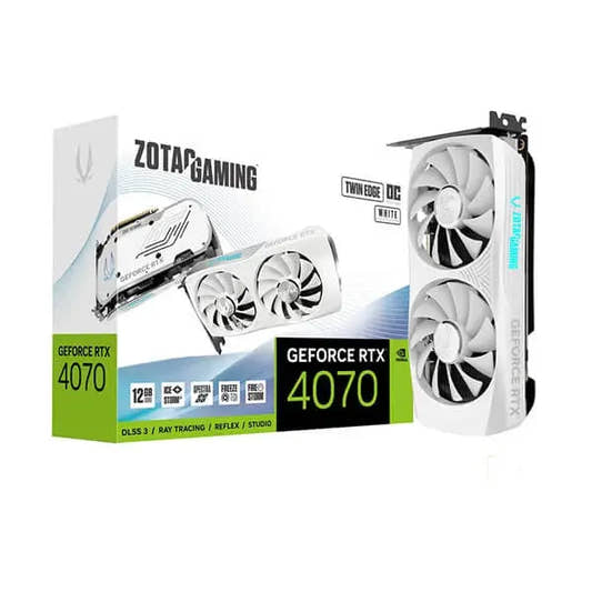 Zotac Gaming RTX 4070 Twin Edge OC White Edition 12GB Graphics Card  Microcenter India
