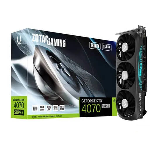 Zotac RTX 4070 Super Trinity Black 12GB Gaming Graphics Card  Microcenter India