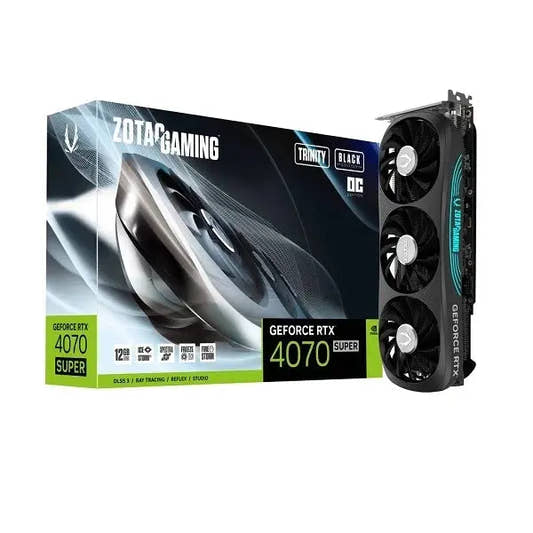 Zotac RTX 4070 Super Trinity OC Black Edition 12GB Graphics Card  Microcenter India