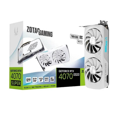 ZOTAC RTX 4070 Super TWIN EDGE OC White Graphics Card