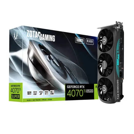 Zotac RTX 4070 Ti Super Trinity Black Edition 16GB Gaming Graphics Card  Microcenter India