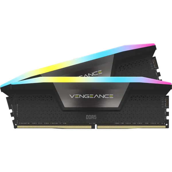 CORSAIR VENGEANCE RGB 64GB 2x32GB DDR5 DRAM 6000MHz Black – Micro