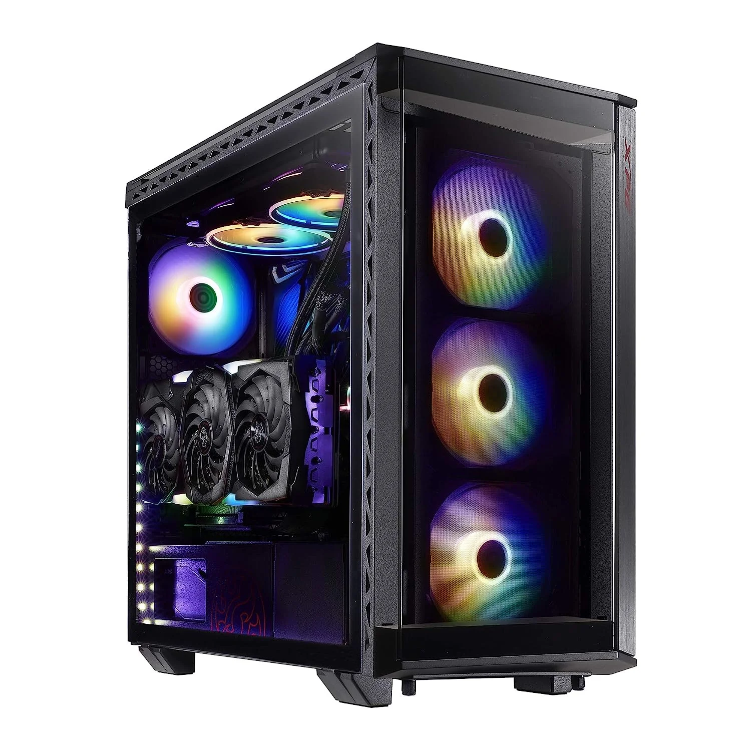 XPG BATTLECRUISER Super Mid-Tower Tempered Glass Computer Case I Gaming ...