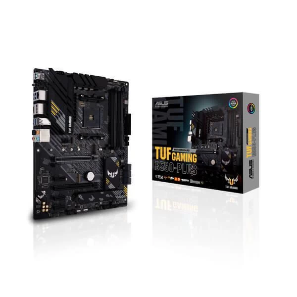 ASUS TUF Gaming B550 PLUS Motherboard AMD AM4 socket: Ready for Ryzen™ 5000 Series/ 4000 G-Series/ 3000 Series Desktop Processors.