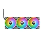 Thermaltake Swafan EX12 RGB 120mm Cabinet Fan With Controller - Black (Triple Pack)