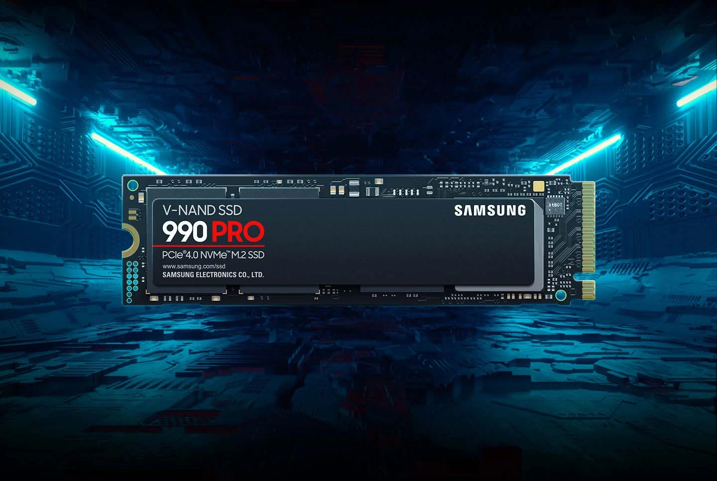 Samsung 990 Pro 1TB M.2 NVMe Gen4 Internal SSD, samsung ssd gen 4 990 pro at best price, 7450mb/s read 6900mb/s write speed gen 4.
