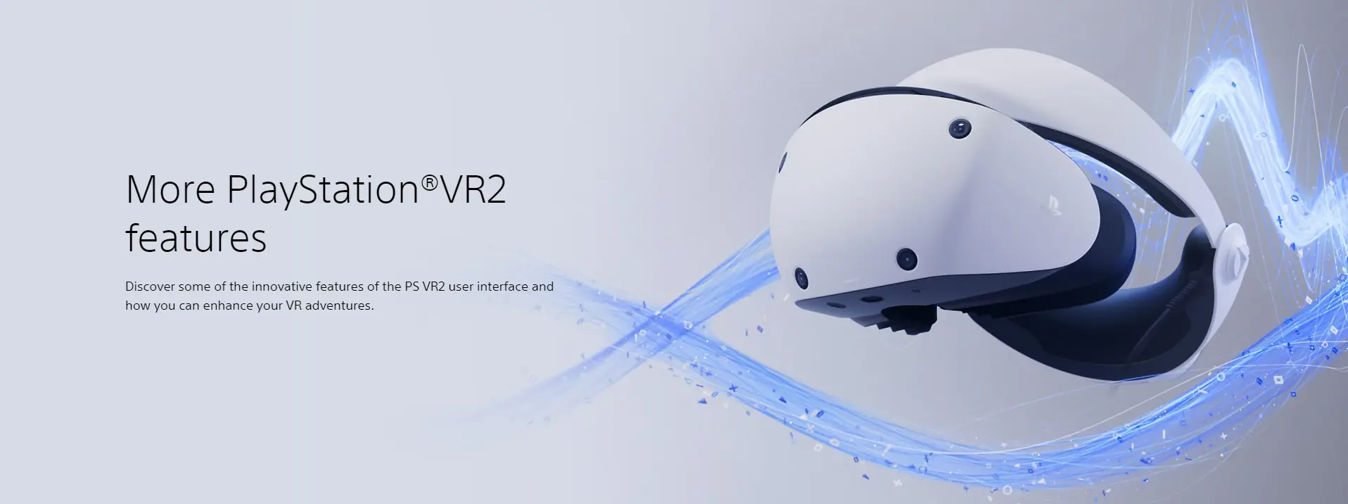 PS VR2 features PS VR2 UI