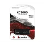 Kingston KC3000 512GB M.2 NVMe Gen4 Internal SSD, PCIe 4.0 NVMe M.2 7,000MB/s Read, 3,900MB/s Write Kingston SKC3000S/512G