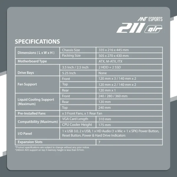 211 Air A 9 Spec