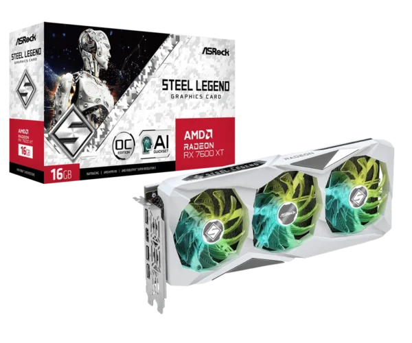 Radeon RX 7600 XT Steel Legend 16GB OCL1