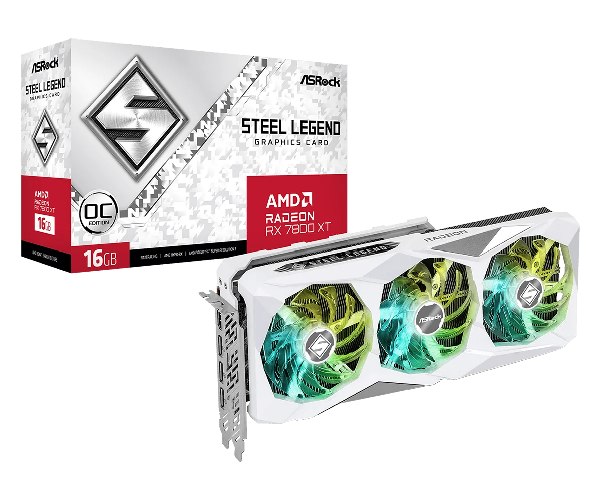 Radeon RX 7800 XT Steel Legend 16GB OCL1