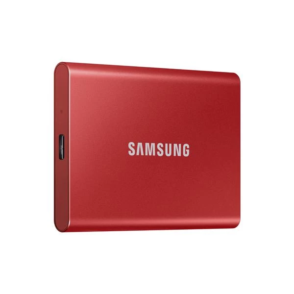 Samsung T7 Red 1TB External SSD, Portable storage, on the go, Transfer in a flash, USB 3.2 (Gen2, 10Gbps), Built strong and secure.