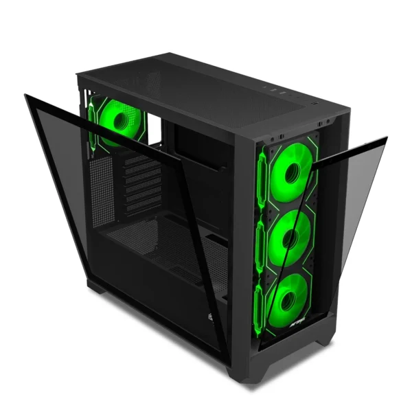 Ant Esports 621 C3 ATX Gaming Cabinet With Type C Black 2