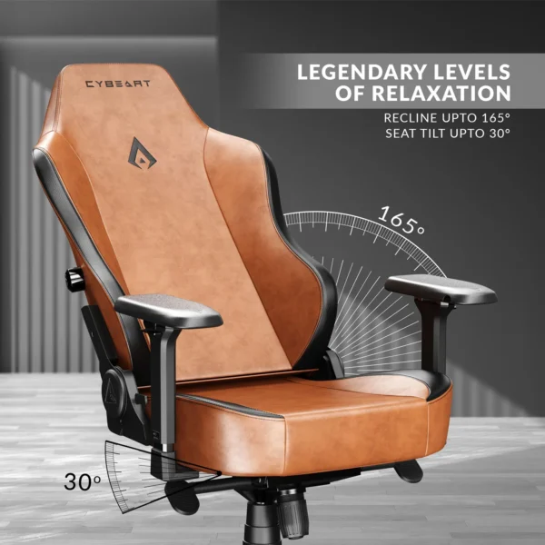 Cybeart Apex Vintage Gaming Chair Brown 11